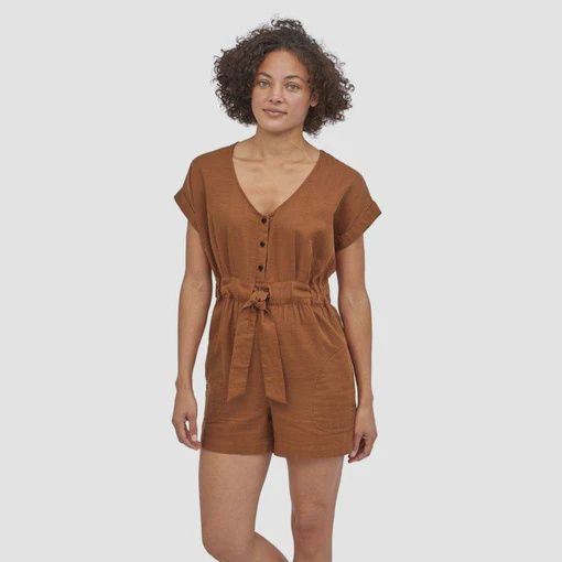 21 W ORGANIC COTTON ROMPER, Color: EWBN, Size: LG