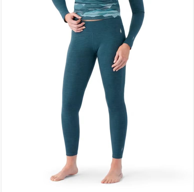 W Classic Thermal Merino Base Layer Bottom, Color: TWILIGHT BLUE HEATHER, Size: XS