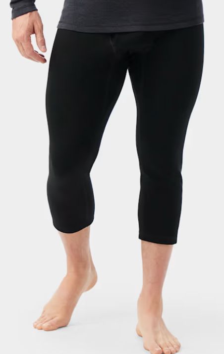 24 M CTM BASE LAYER 3/4 BTM, Color: BLACK, Size: XXL