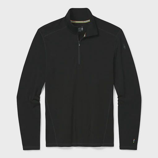24 M CTM BASE LAYER 1/4 ZIP, Color: BLACK, Size: XL