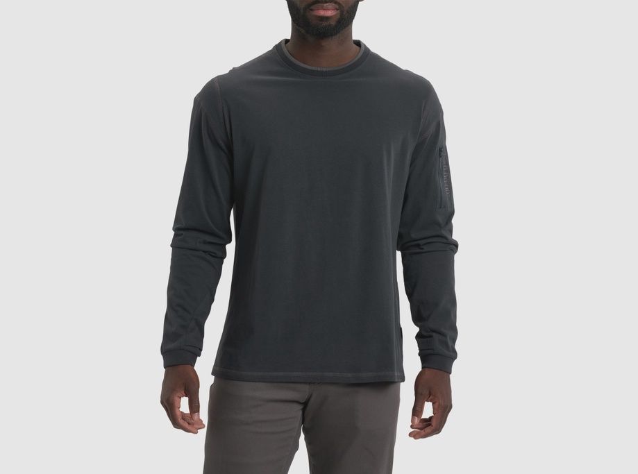 Kommando Crew LS, Color: ONYX, Size: M