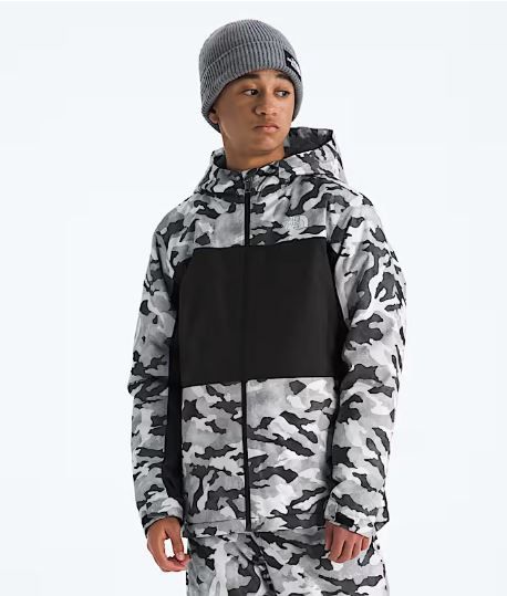 Boys&#39; Freedom Insulated Jacket—Print, Color: Smoked Pearl TNF Camo Small Print, Size: M