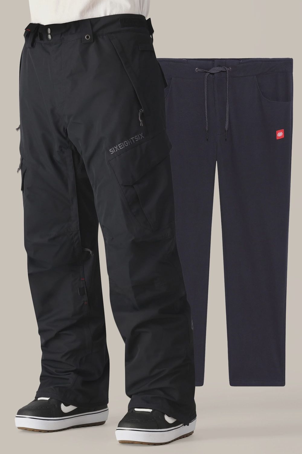 MENS SMARTY 3-IN-1 CARGO PANT, Color: Black, Size: M