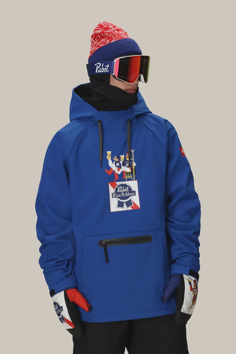 MENS WATERPROOF HOODY, Color: PBR BLUE, Size: M