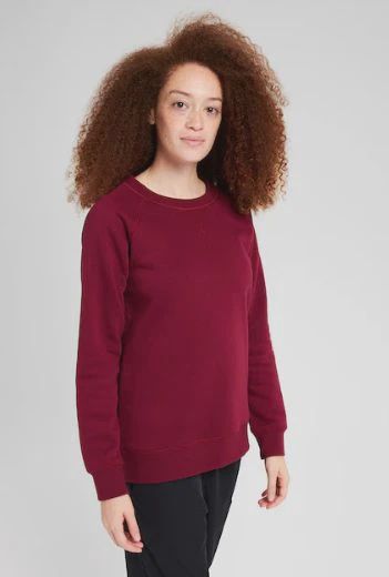 22 W MOONRIDGE CREW, Color: MLBRRY, Size: S