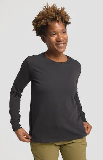 22 W Classic Long Sleeve, Color: TBLK, Size: S