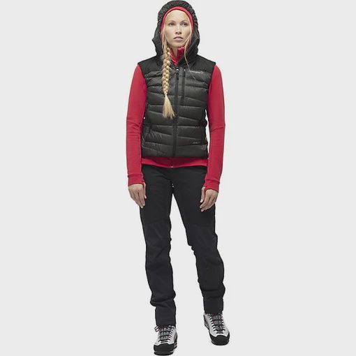 24 FALKETIND DOWN VEST, Color: CAVIAR, Size: LG