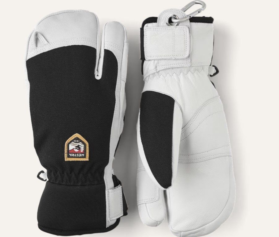 26 Army Leather Patrol 3-finger, Color: BLACK, Size: 9