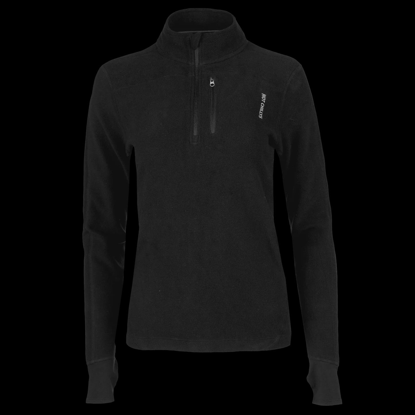 W LA MONTANA ZIP-T, Color: BLK/BLK, Size: XS