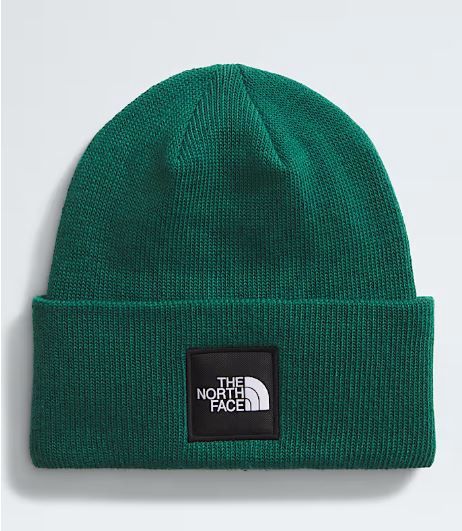 TNF™ Logo Box Cuffed Beanie, Color: Evergreen, Size: One size