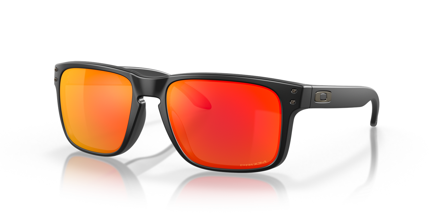 HOLBROOK, FRAME: MBLK, LENS: RUBY