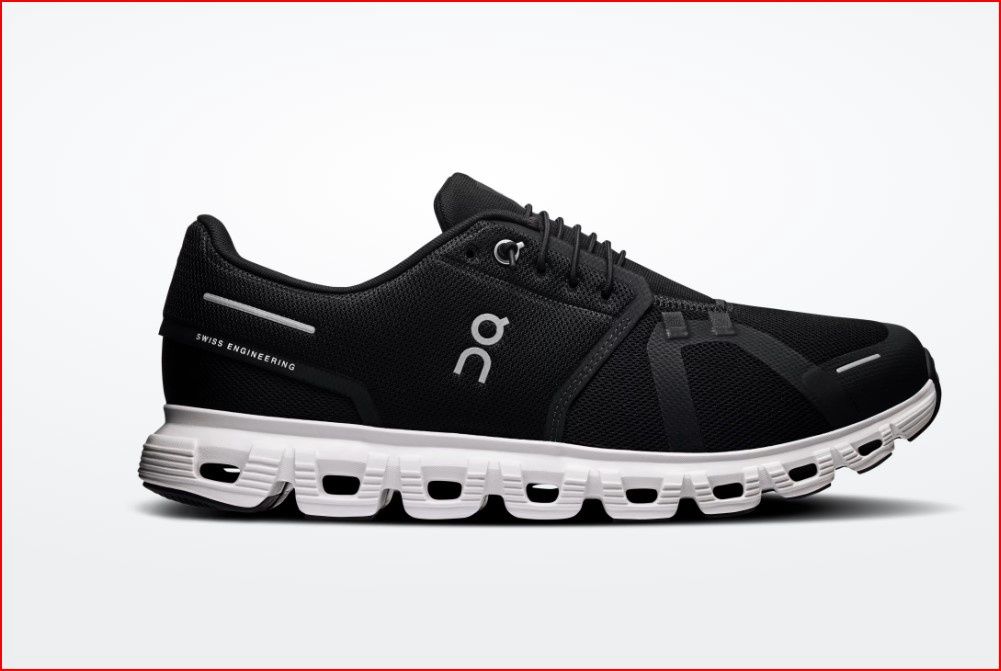 CLOUD 6 WIDE MEN, Color: BLACK / WHITE, Size: 9.5