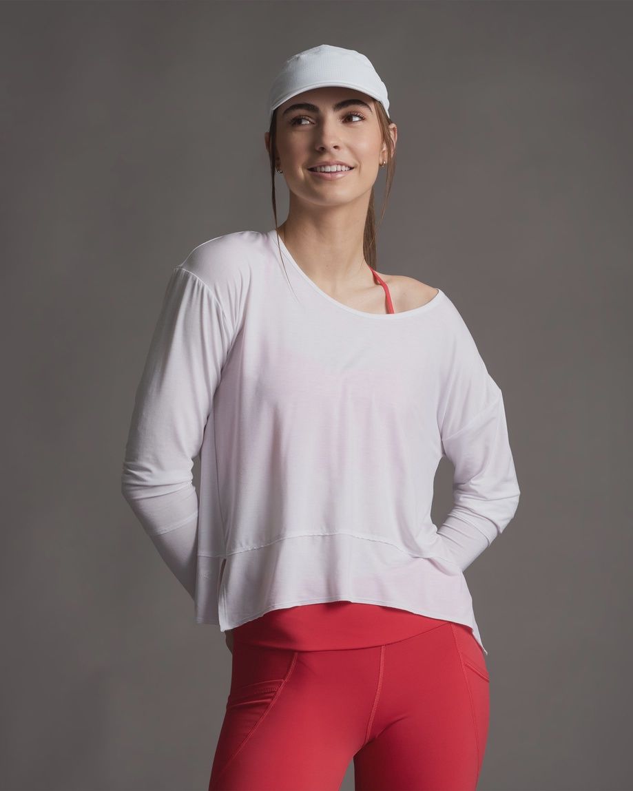 Free-Flo LS, Color: WH, Size: S