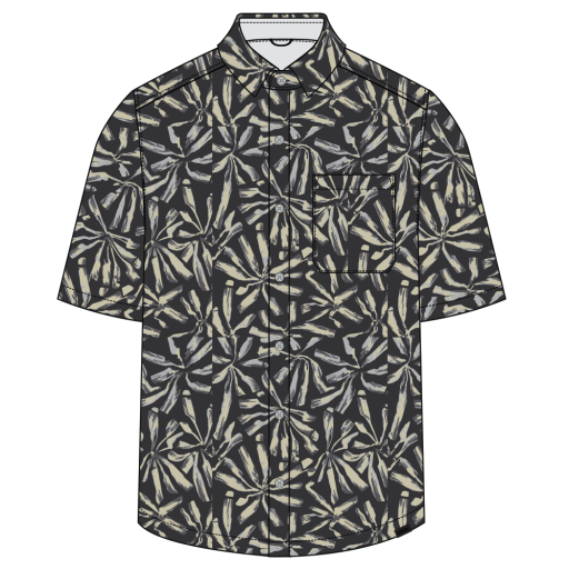 Hybridizer SS Shirt, Colour: BLACK GROUNDED, Size: MST