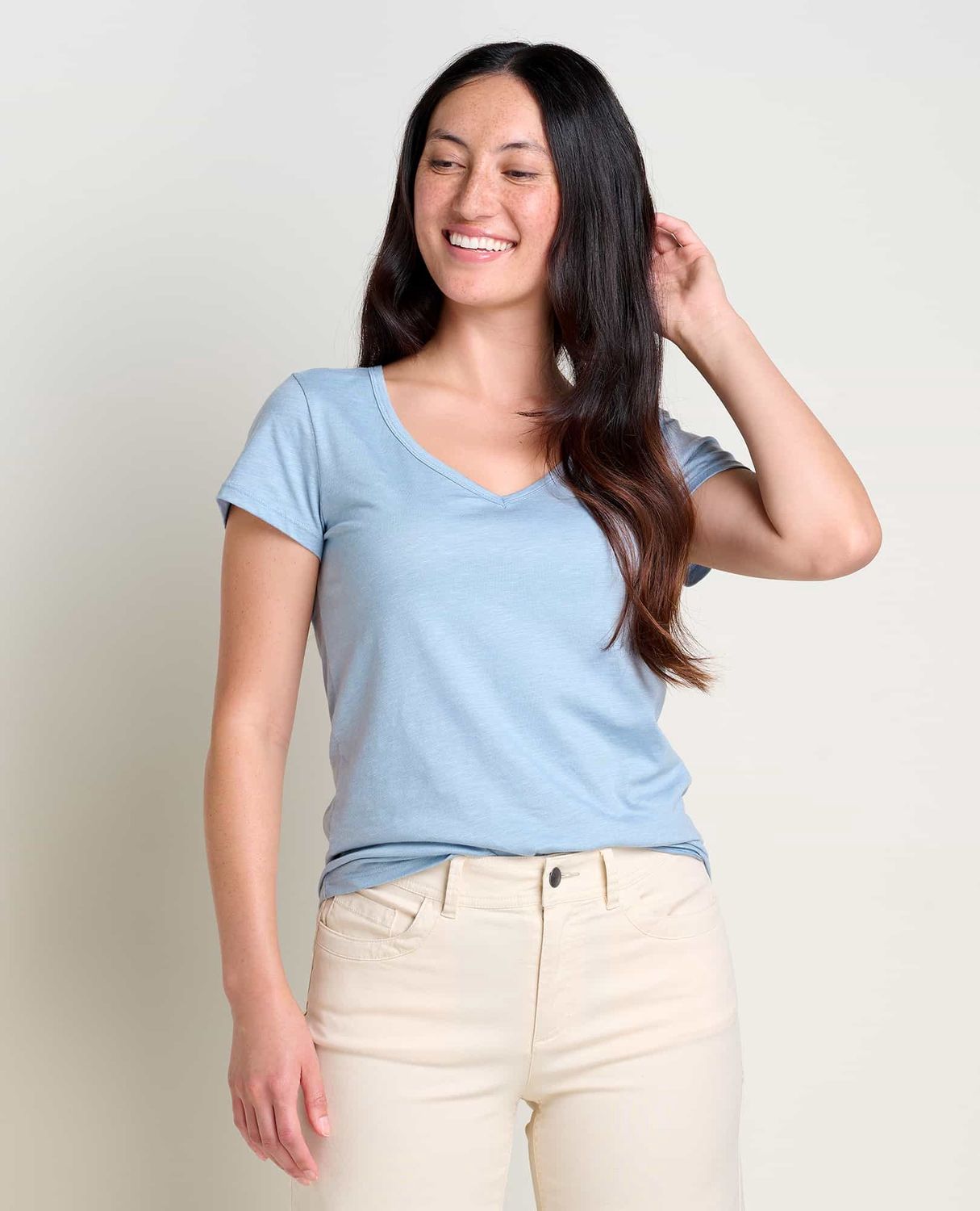 MARLEY TEE, Color: WEATHERED BLUE, Size: S