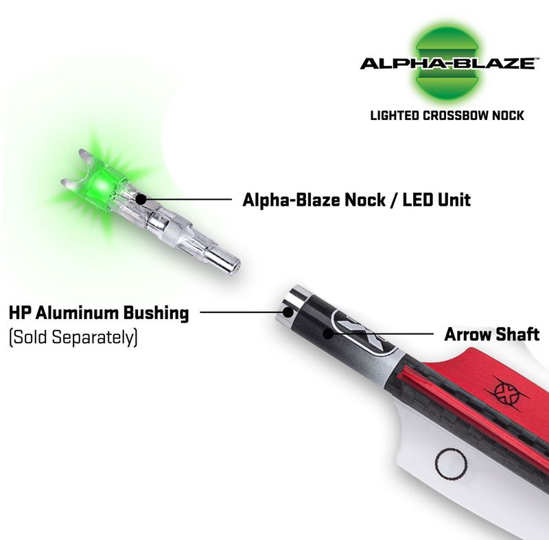 Alpha-Blaze Lighted Crossbow Nock (3-pack)