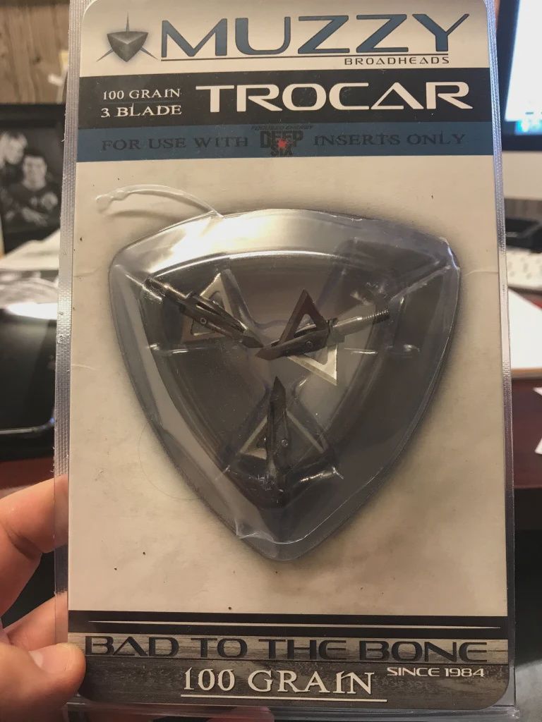 Muzzy Trocar Deep Six 100 Grain 3 Blade