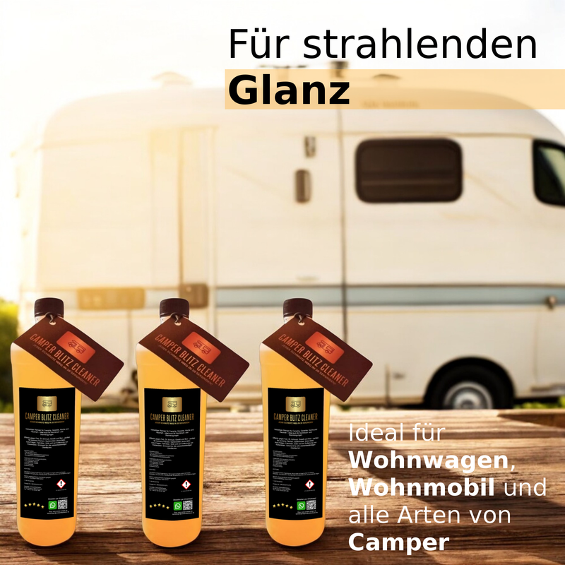 CamperBlitzCleaner 3L Versandkostenfrei  + Sprühaufsatz (Konzentrat ergibt 30 Liter Reiniger)