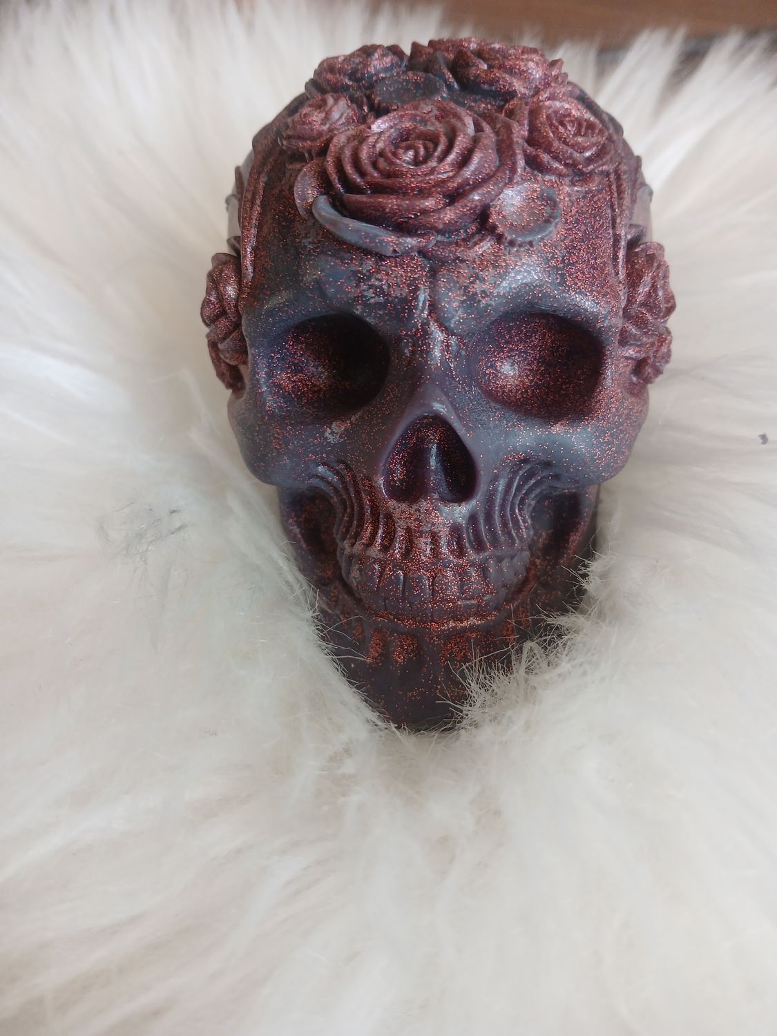 Świeca halloween czaszka