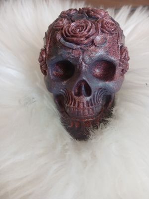 Świeca halloween czaszka