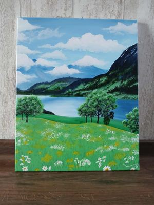 Mountains lake