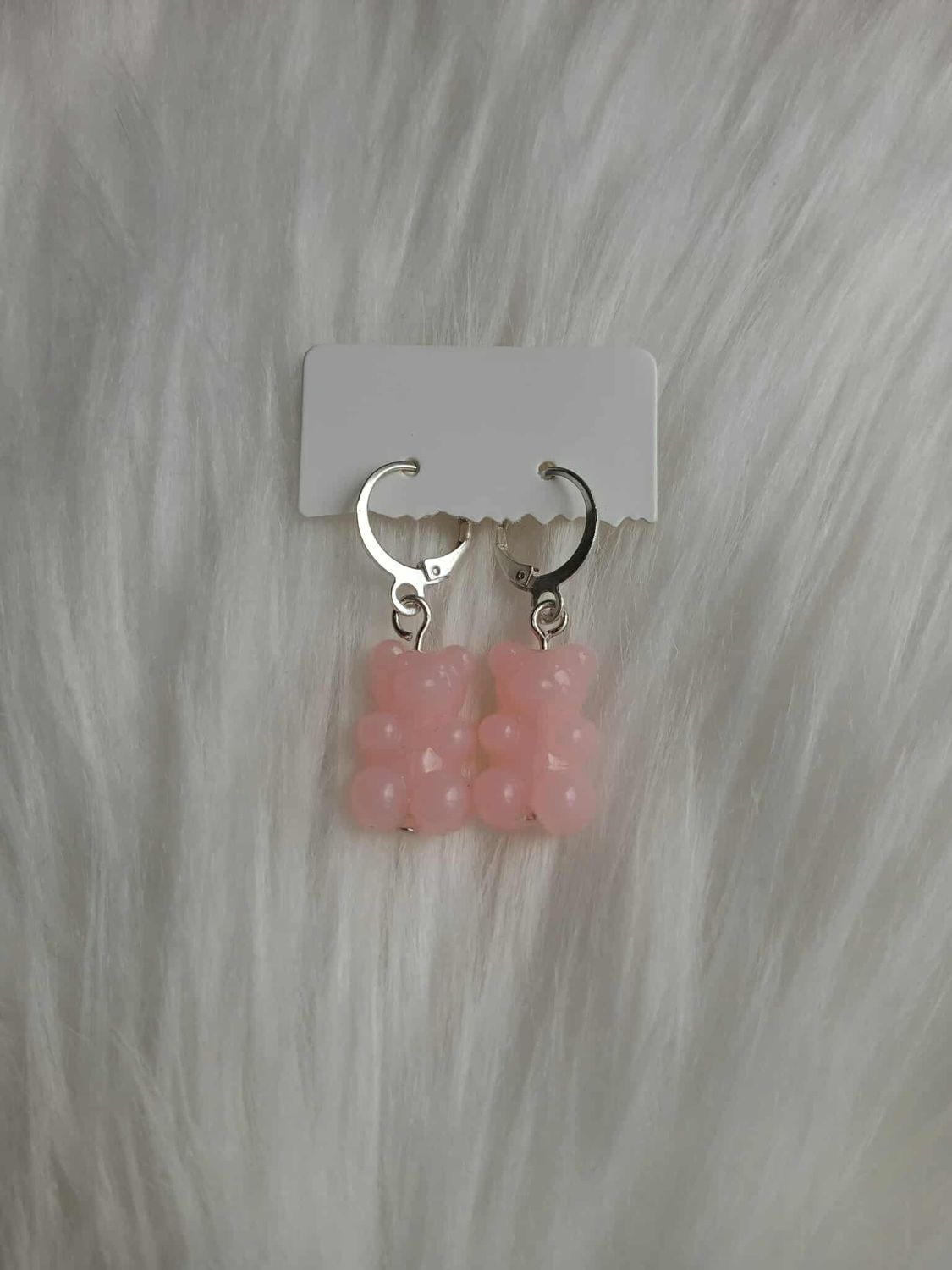 Kolczyki wiszące żelki misie