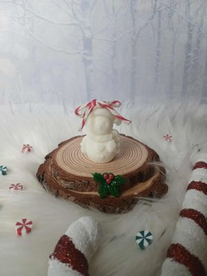 Świeczka świąteczna bałwanek