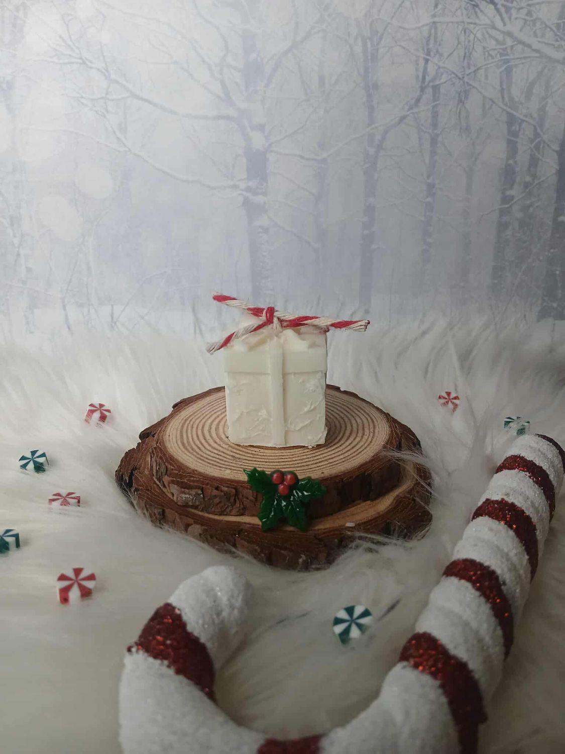 Świeczka świąteczna prezent