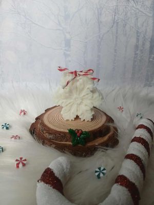 Świeczka świąteczna śnieżynka