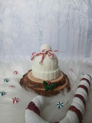 Świeczka świąteczna czapka