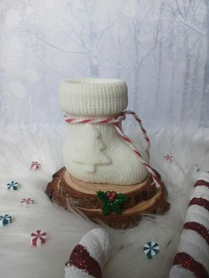 Świeczka świąteczna skarpeta