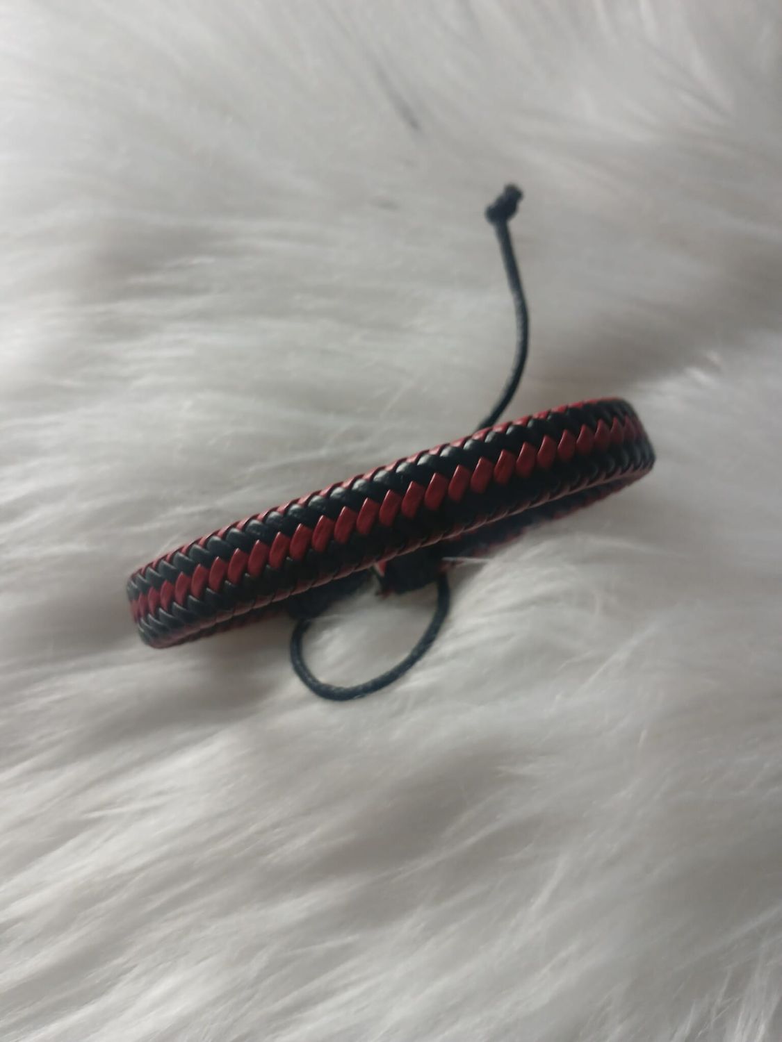 Bransoleta rzemykowa pleciona