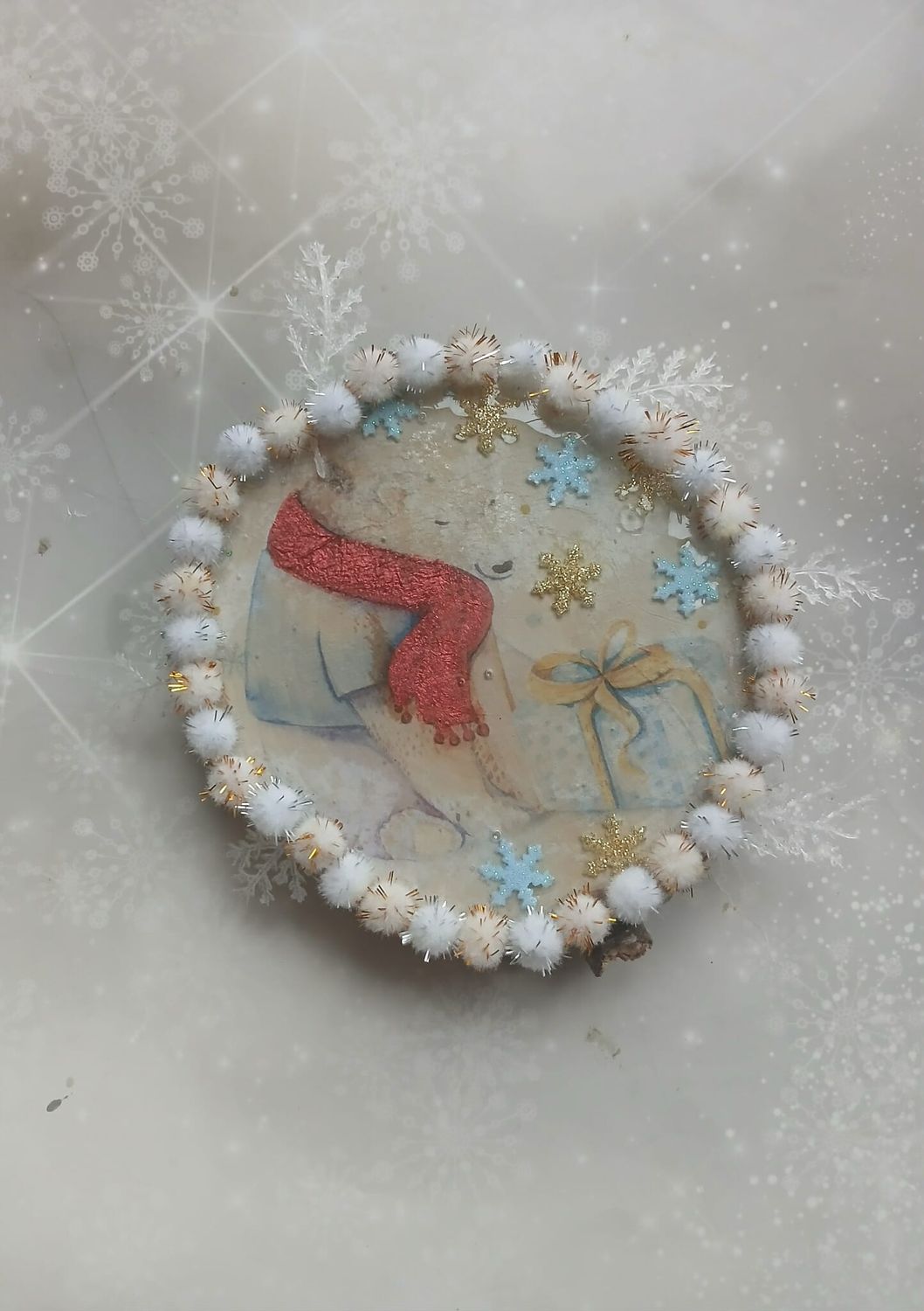 Podkładka pod świeczkę drewniana