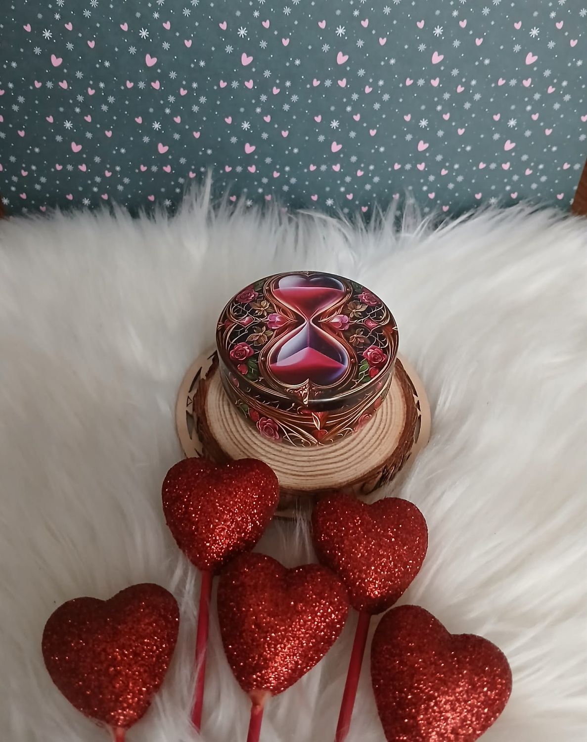 Świeczka w puszce Walentynki