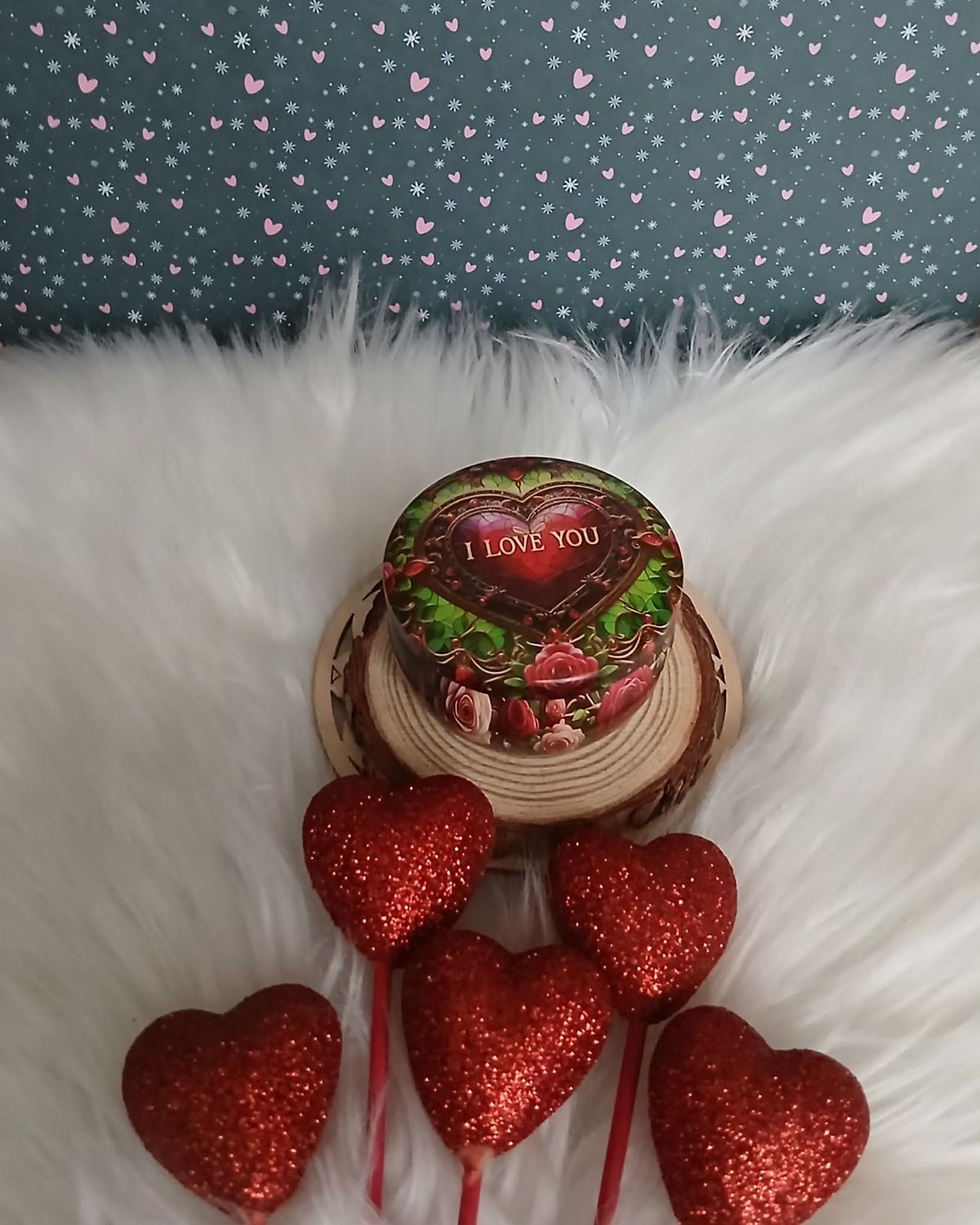 Świeczka w puszce Walentynki