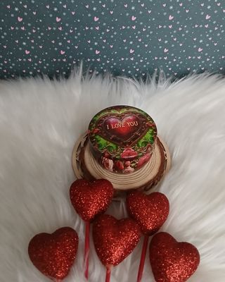 Świeczka w puszce Walentynki