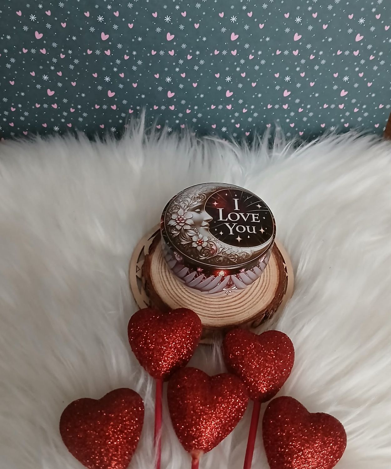 Świeczka w puszce Walentynki