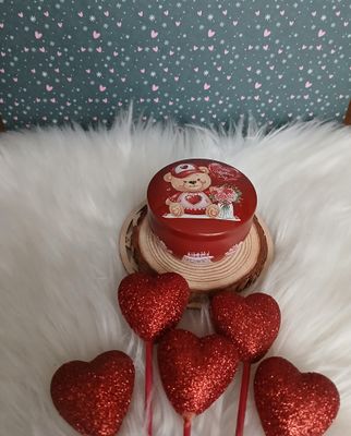 Świeczka w puszce Walentynki