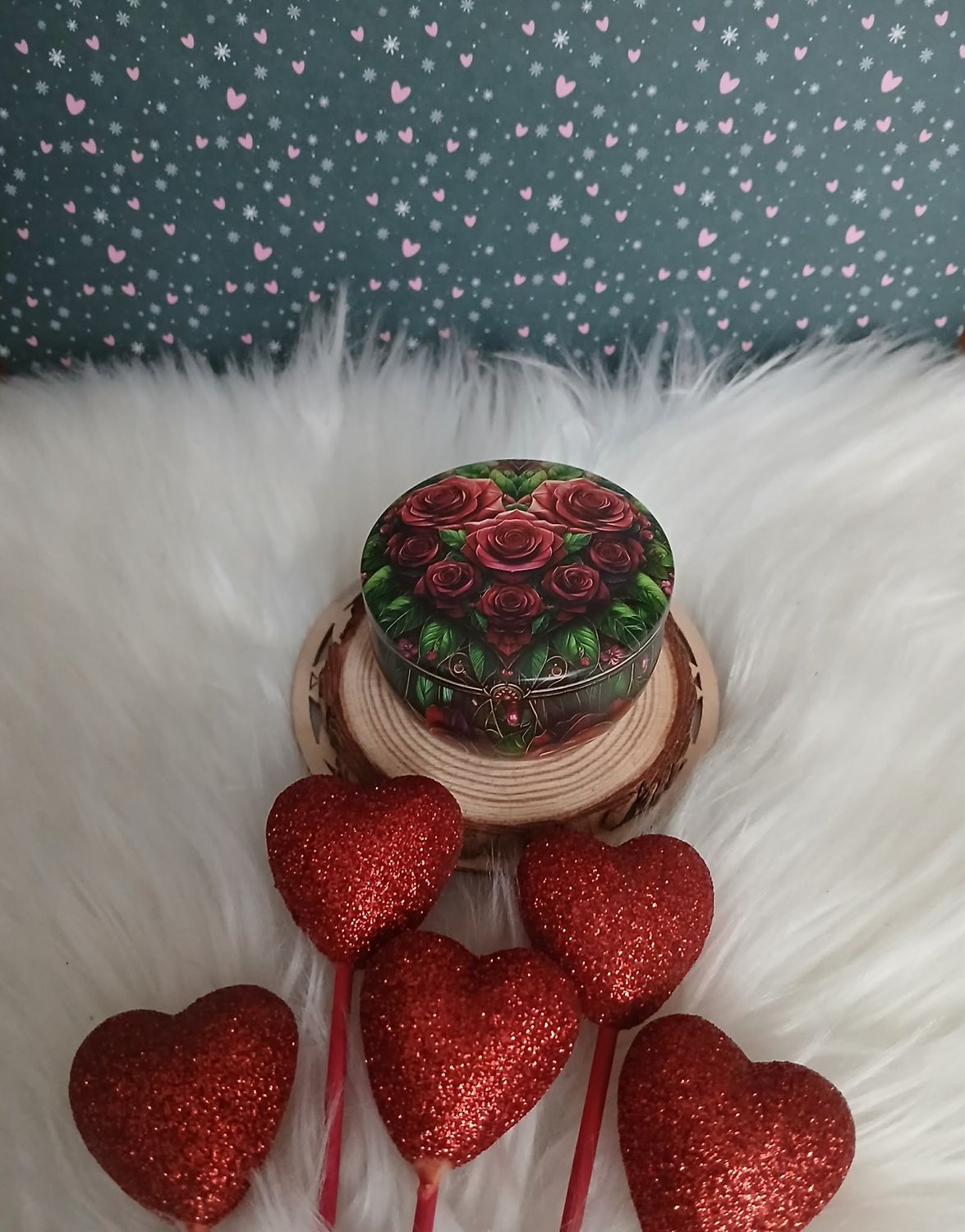 Świeczka w puszce Walentynki