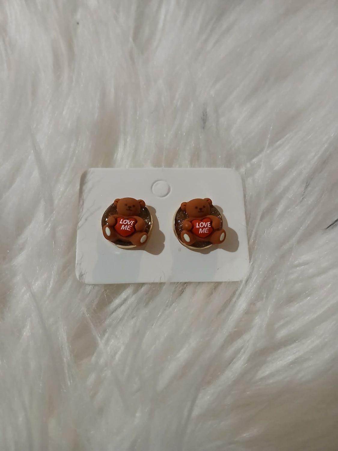 Kolczyki Misie Kochaj mnie