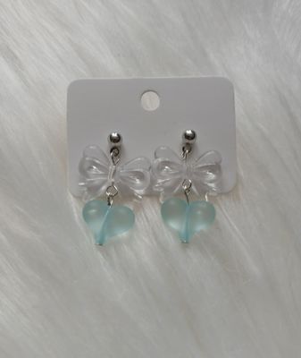 Kolczyki serca kokardy kolory