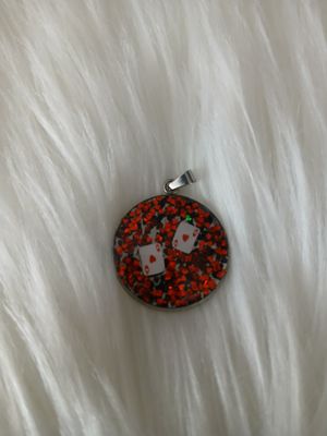 Karciana zawieszka srebrna