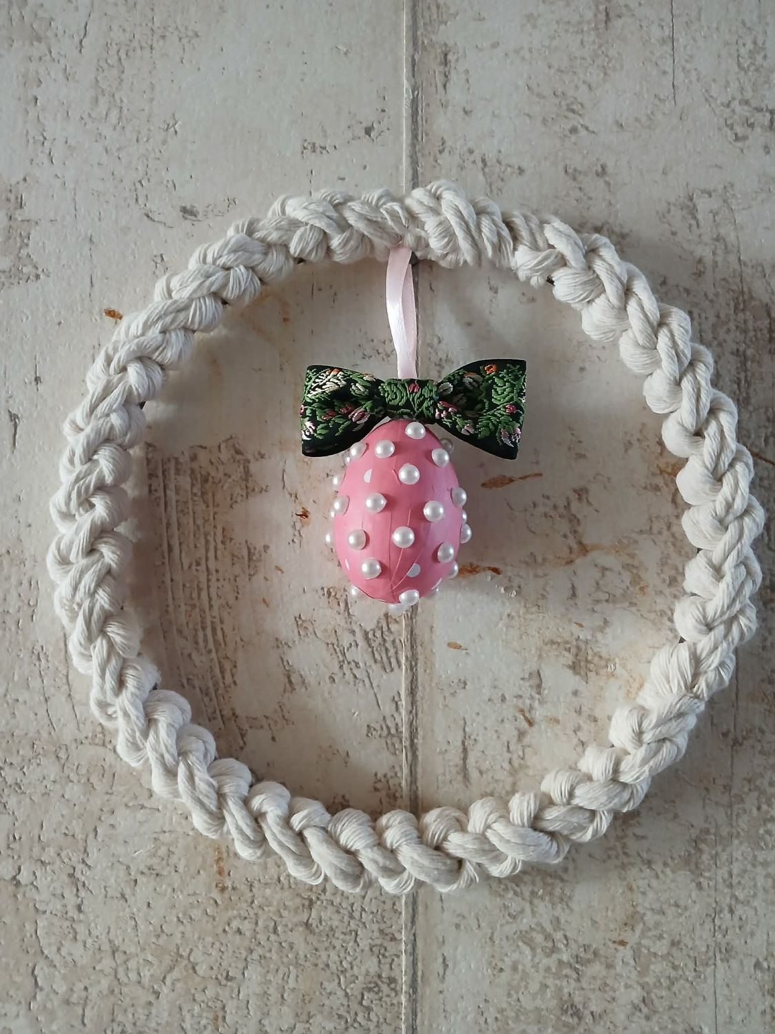 Makramowe wianuszki wielkanocne