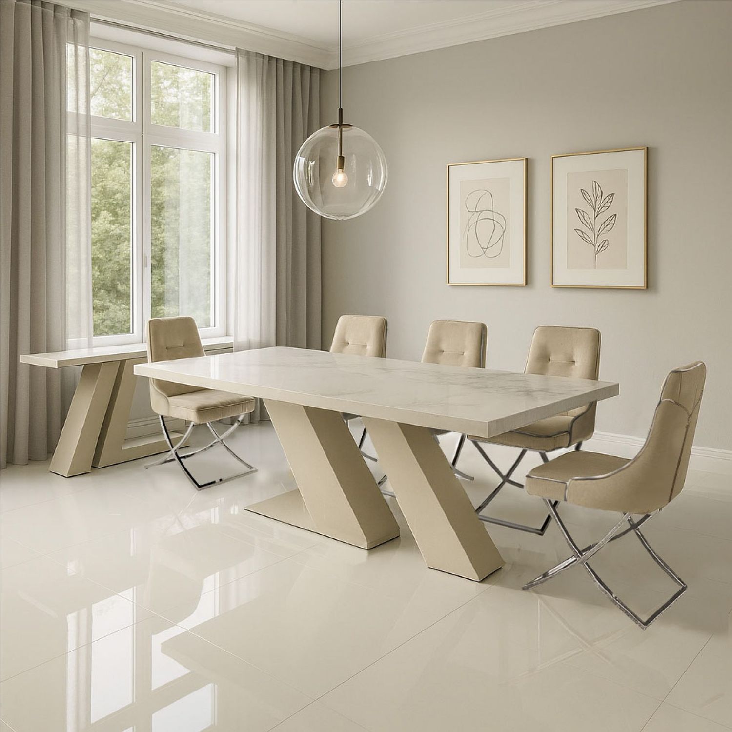 Izee 8 Seater Dining Set