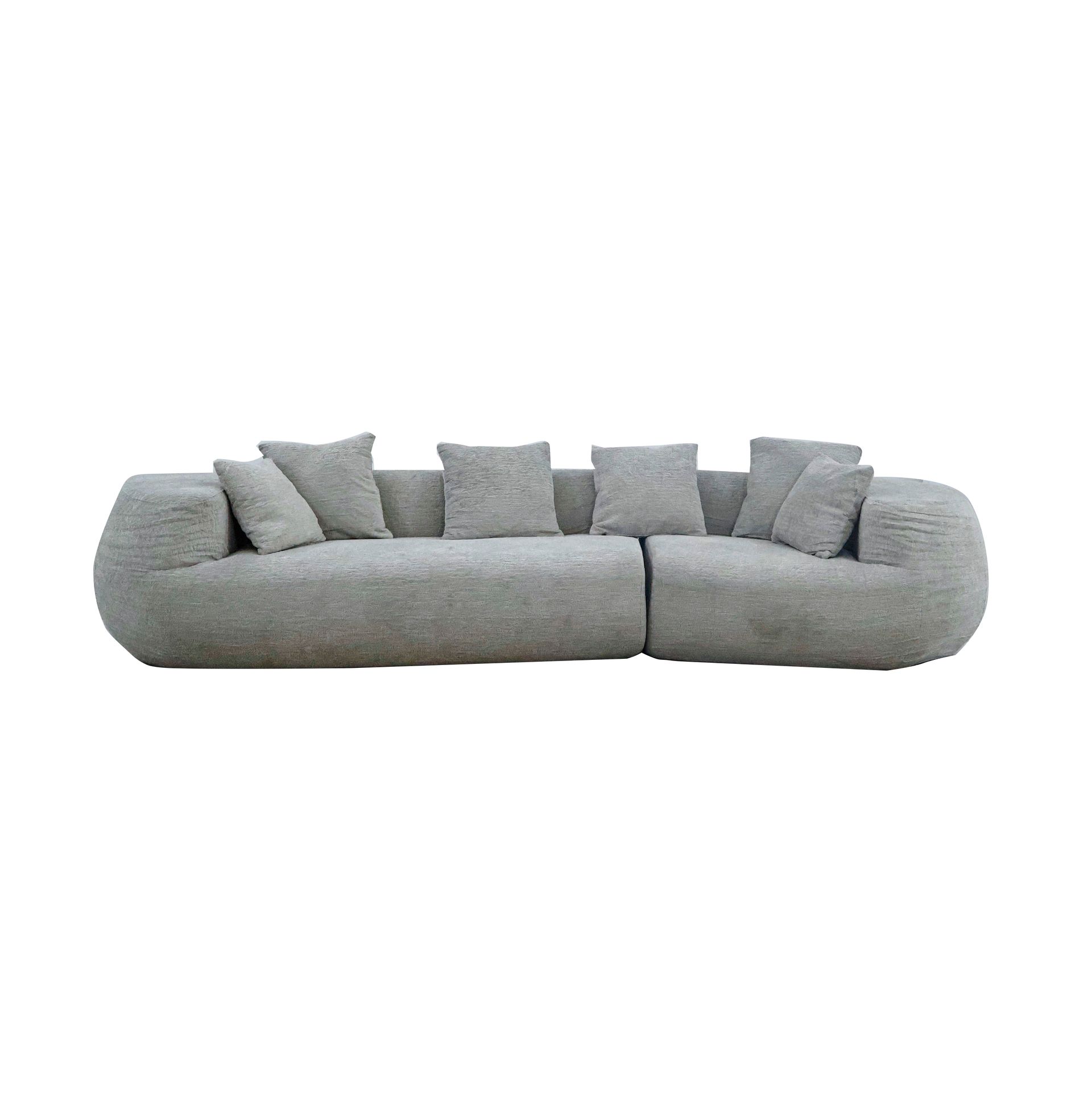 Bouclé 4 Seater Couch | Compressed Sofa in a Box