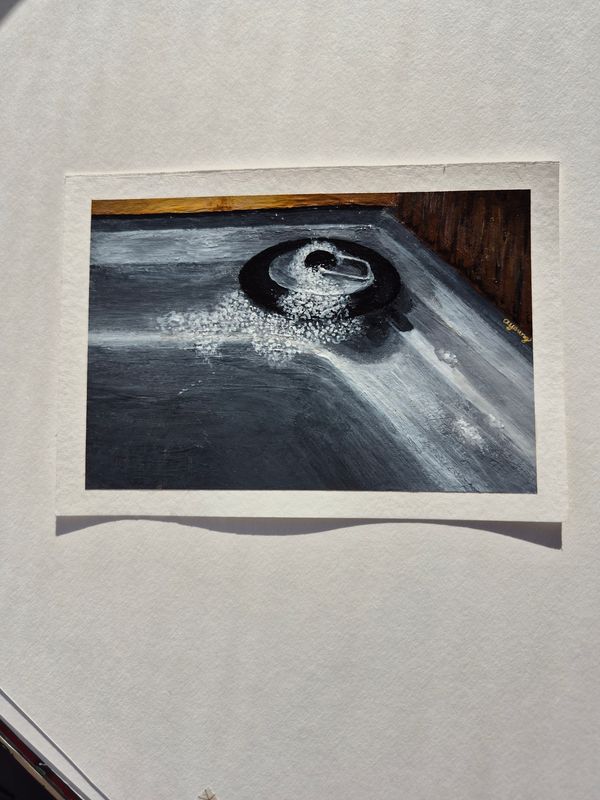 "Sink" - A6 Acrylic Painting