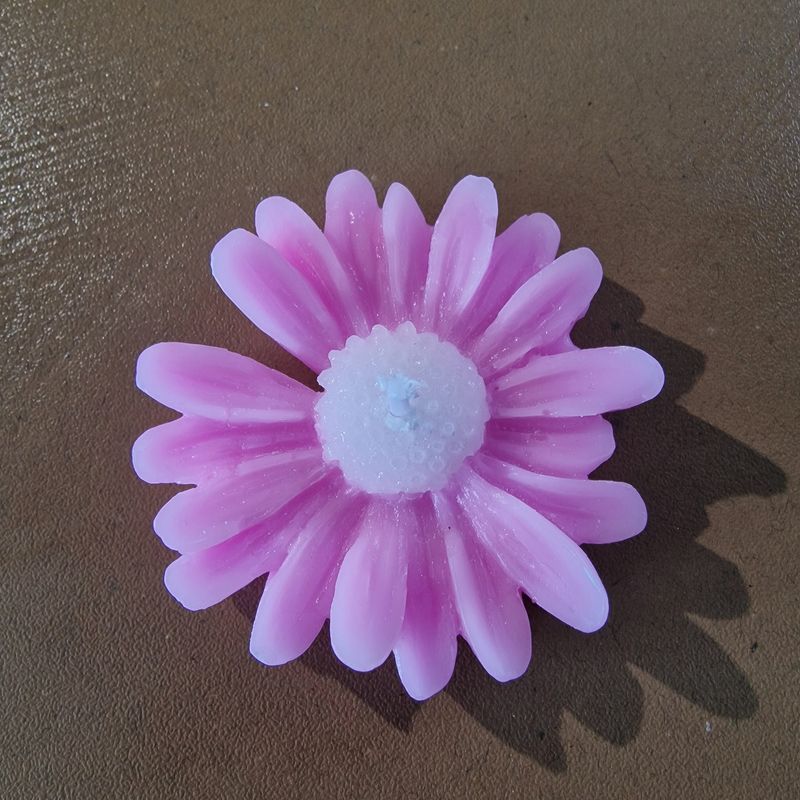Dekorationsljus Blomma Rosa/Vit