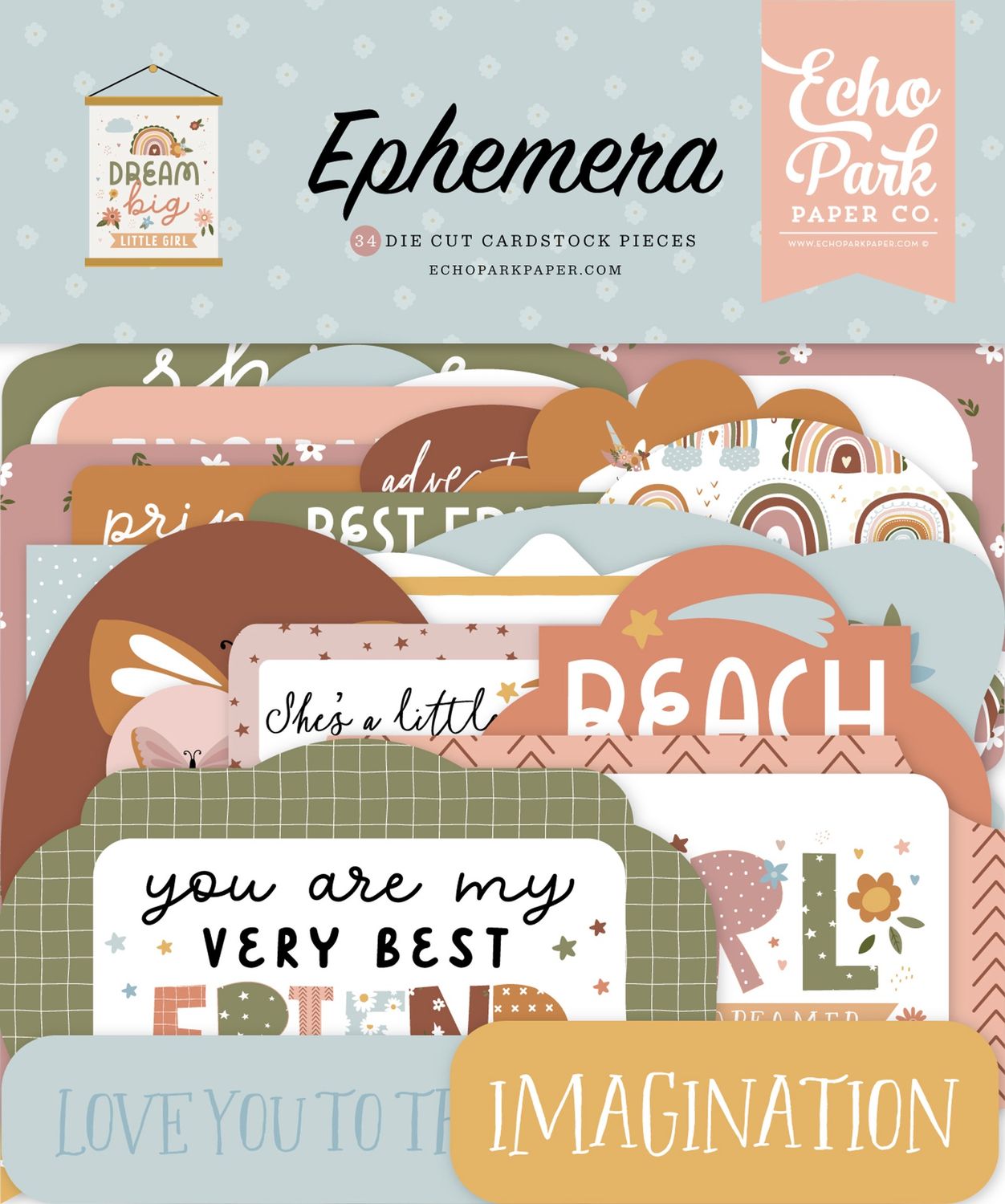 Dream Big Little Girl Ephemera