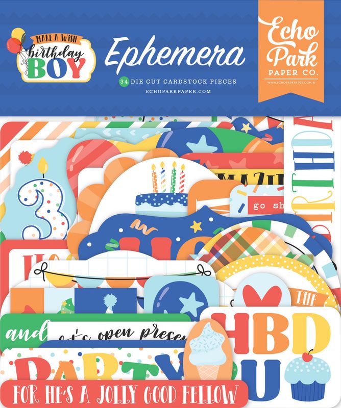 Make A Wish Birthday Boy Ephemera