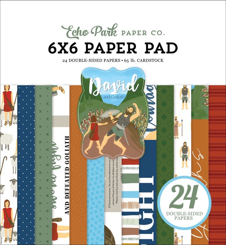Bible Stories: David and Goliath 6x6 Paper Pad
